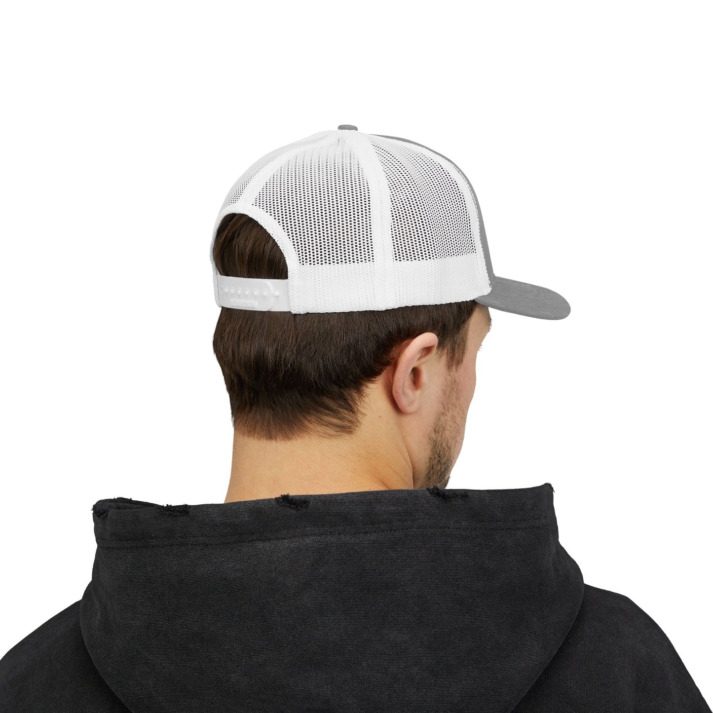 Stand Like a Viking Snapback Trucker Cap - Bold Red Mesh Hat for Outdoor Adventures