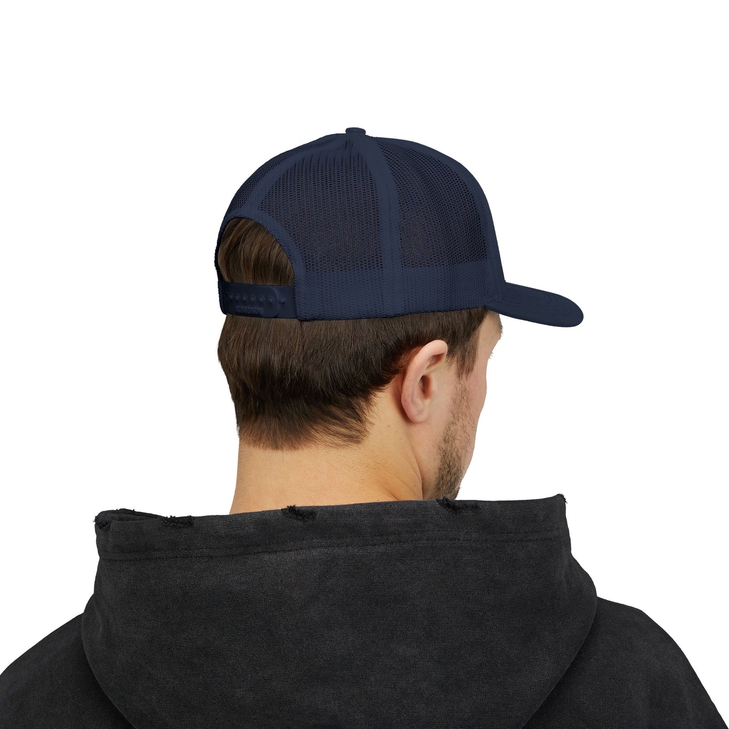 Stand Like a Viking Snapback Trucker Cap - Bold Red Mesh Hat for Outdoor Adventures