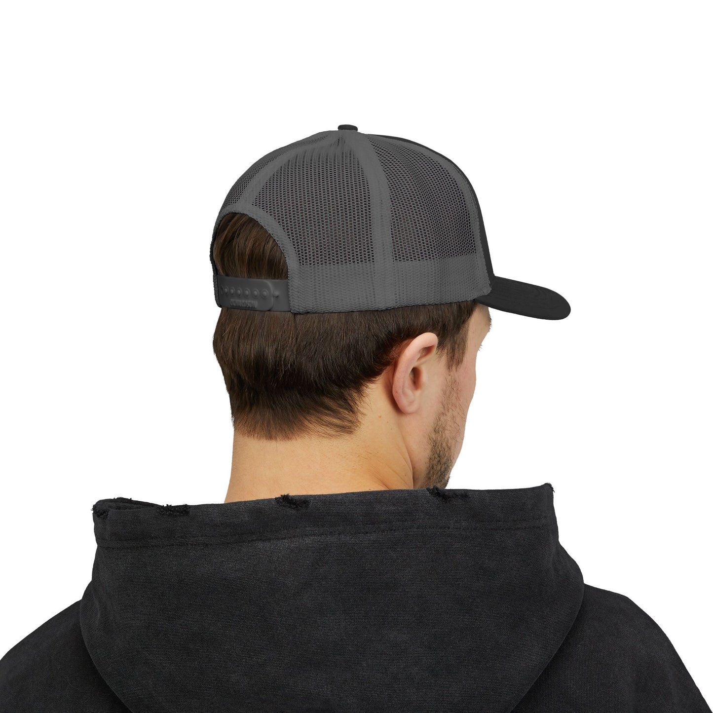 Stand Like a Viking Snapback Trucker Cap - Bold Red Mesh Hat for Outdoor Adventures